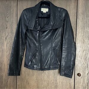 MICHAEL Michael Kors Black Leather Jacket